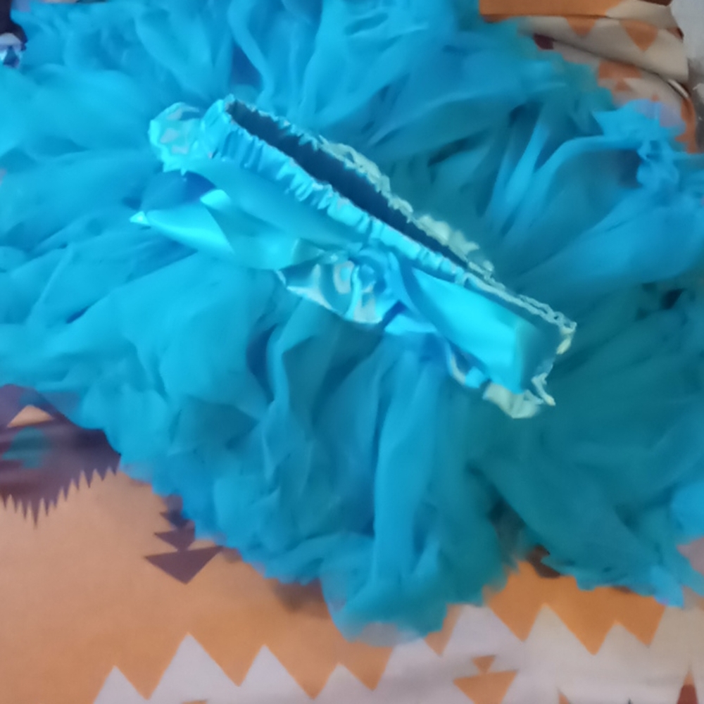 Blue tutu with adjustable inside
